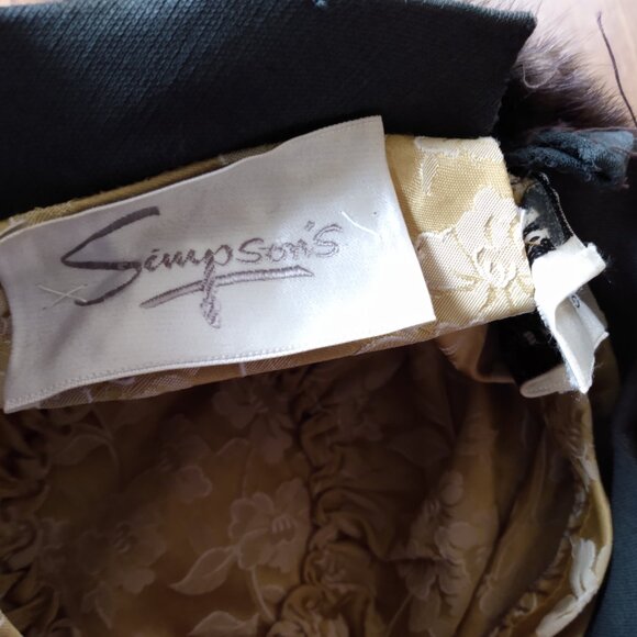 Vintage Fur Hat Mr. Flemming Boutique Simpson's - Picture 11 of 15